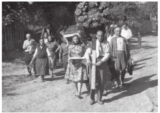 Сахрана Милеве Недељковић (жена Илије Дреша), 1961. године